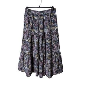 Rachel Zoe Cottagecore Tiered Maxi Skirt Small Beachy Fairycore Whimsigoth Boho‎